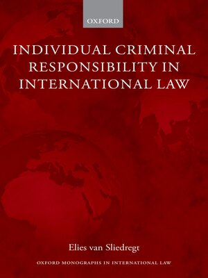 cover image of Individual Criminal Responsibility in International Law